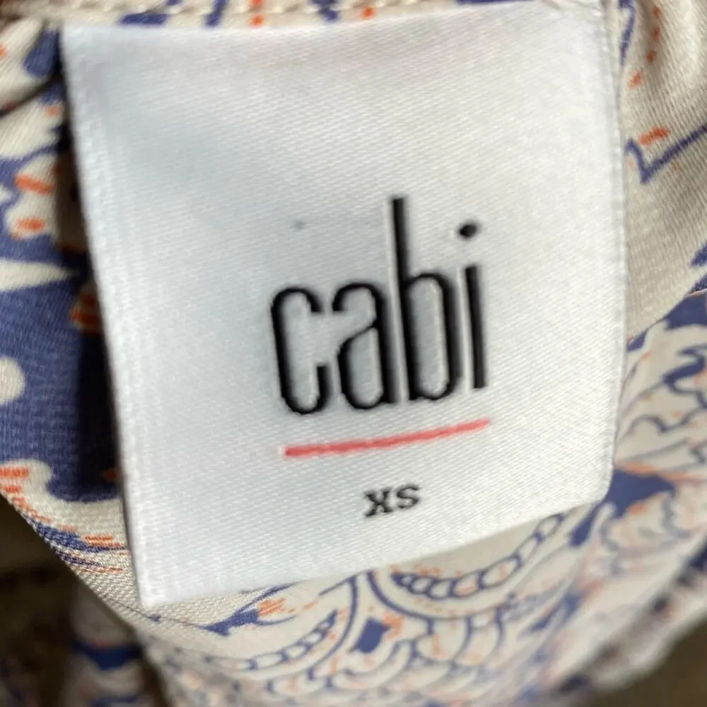 Cabi XS Ruffle Sleeve Top